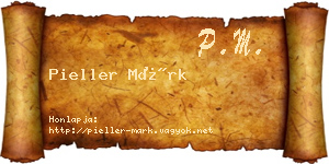 Pieller Márk névjegykártya